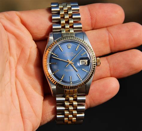 2 tone datejust blue dial.